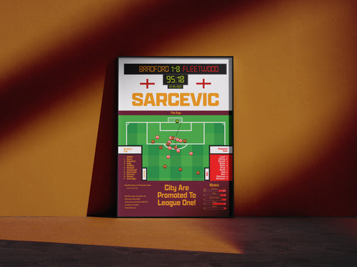 Antoni Sarcevic Vs Fleetwood - Bradford City - Promoted To League One