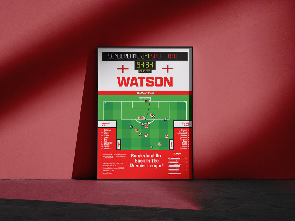 Tom Watson Vs Sheffield United - Sunderland AFC - Promoted To The Premier League